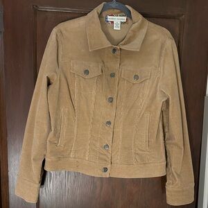 Tan Corduroy Jacket Button Up